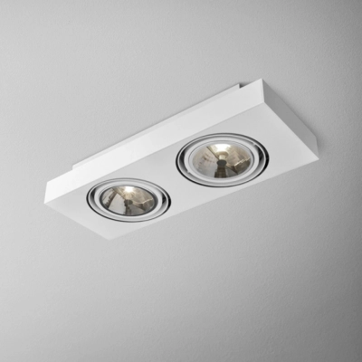 Aqform Sleek Distance lampa sufitowa 2 x AR111 G53 biała